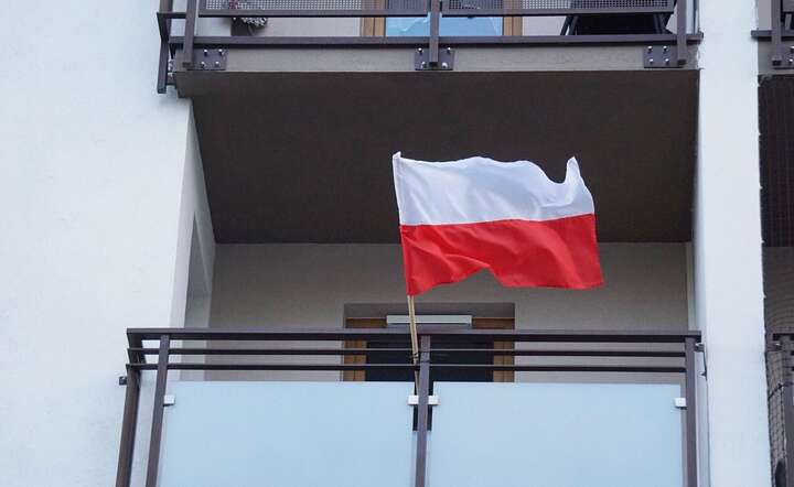 Każdy ma prawo do wywieszenia biało-czerwonej flagi, kiedy chce - zarówno w święto narodowe, jak i zwykłe dni / autor: Fratria / MK
