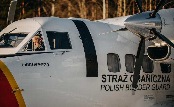 Samolot Turbolet polskiej Straży Granicznej służący w misji Frontex w Rumunii / autor: materiały prasowe Straży Granicznej