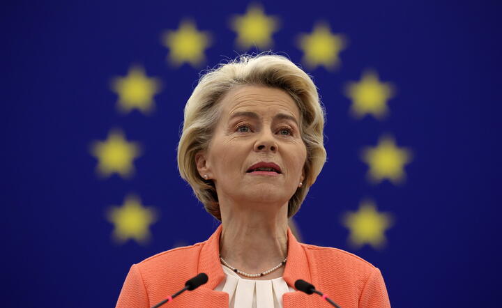 przewodnicząca Komisji Europejskiej Ursula von der Leyen  / autor: PAP/EPA/JULIEN WARNAND