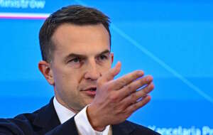 Rzecznik rządu minister Adam Szłapka.  / autor: PAP/Radek Pietruszka