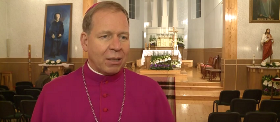 Metropolita wileński i przewodniczy Konferencji Episkopatu Litwy - abp Gintaras Grušas. Fot. Youtube.com