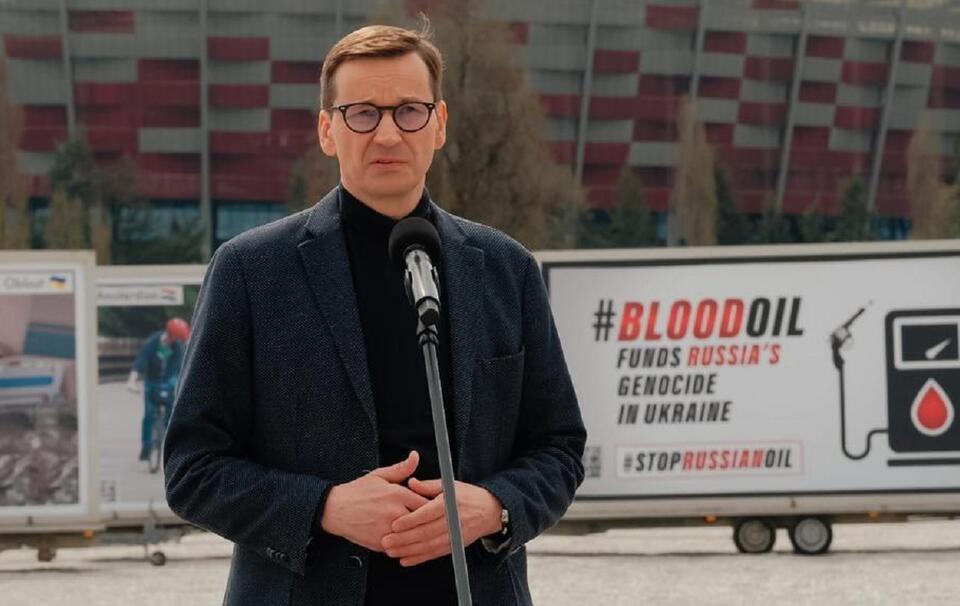 Premier Mateusz Morawiecki inauguruje akcję billboardową / autor: Twitter/Kancelaria Premiera