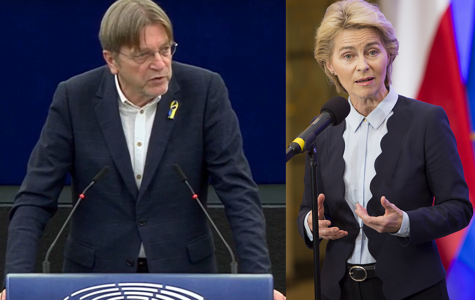 Guy Verhofstadt/Ursula von der Leyen / autor: Screen/YouTube/Fratria