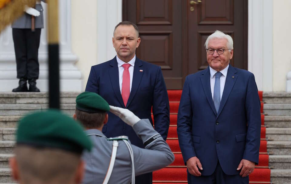 Karol Nawrocki, Frank-Walter Steinmeier ( / autor: PAP/Paweł Supernak