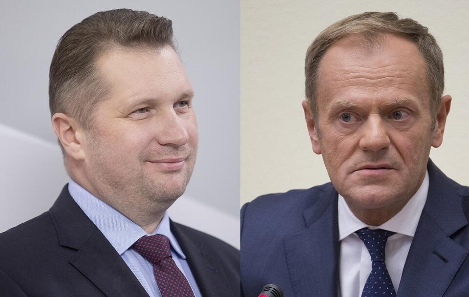 Minister Czarnek: Kłamca Tusk złapał się sam we własne sidła