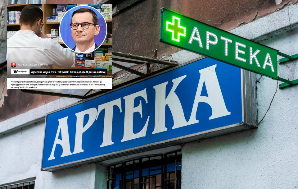 Apteka, Mateusz Morawiecki / autor: Fratria/wp.pl
