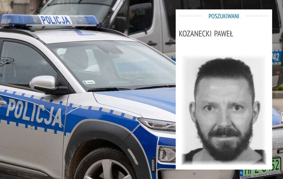 Policja; Poszukiwany Paweł Kozanecki / autor: Fratria/gov.pl