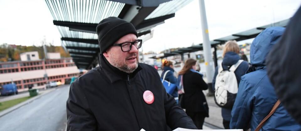 GDAŃSK PAWEŁ ADAMOWICZ KAMPANIA WYBORCZA / autor: 	PAP/Adam Warżawa