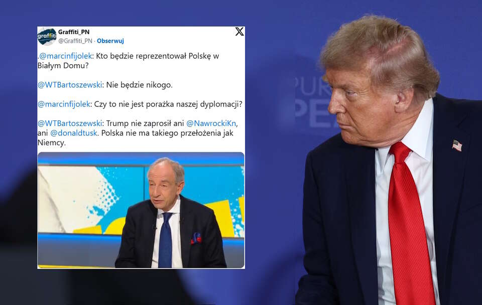 Donald Trump, Władysław T. Bartoszewski / autor: PAP/EPA/SERGEY BOBYLEV/SPUTNIK/KREMLIN POOL / POOL/X