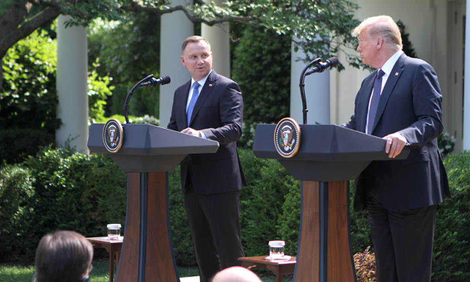 Prezydenci Andrzej Duda i Donald Trump / autor: Fratria