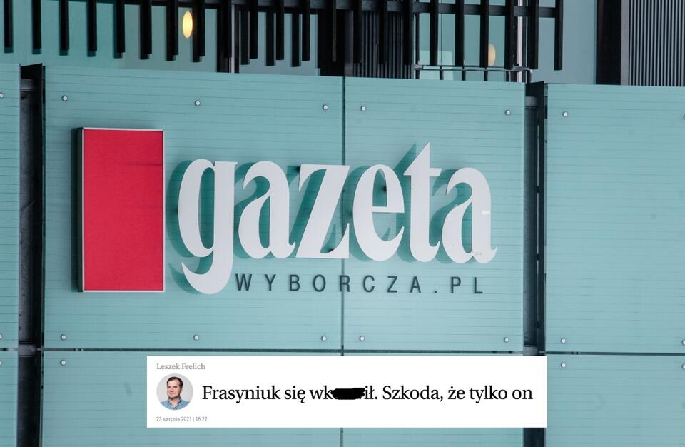 Dziennikarz "GW" daje przyzwolenie na hejt / autor: Fratria/Wyborcza.pl