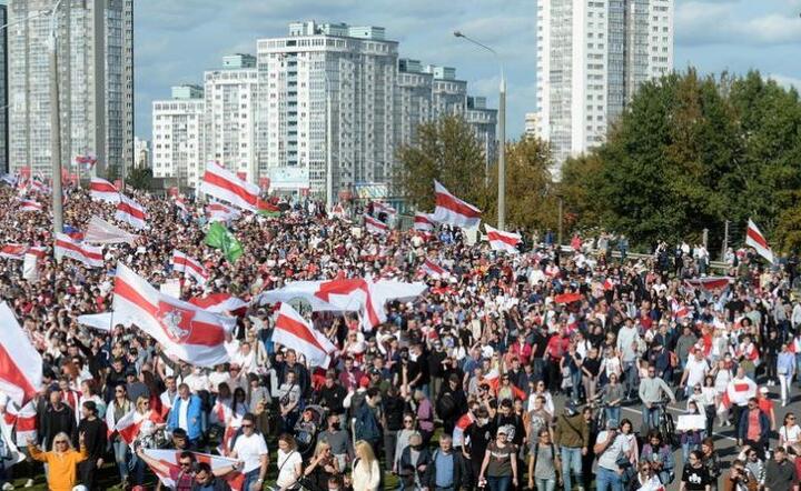 Protesty na Białorusi  / autor: PAP