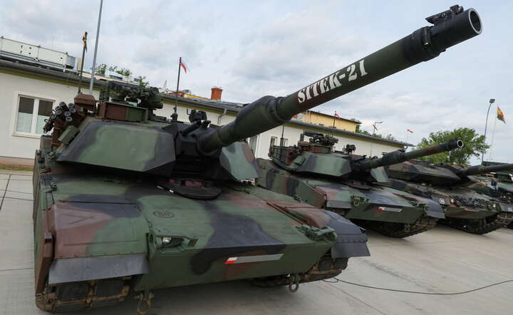 Czołg M1A1 Abrams „Sitek-21” prezentowany podczas uroczystości upamiętniającej rocznicę śmierci sierż. Mateusza Sitka / autor: PAP/Paweł Supernak