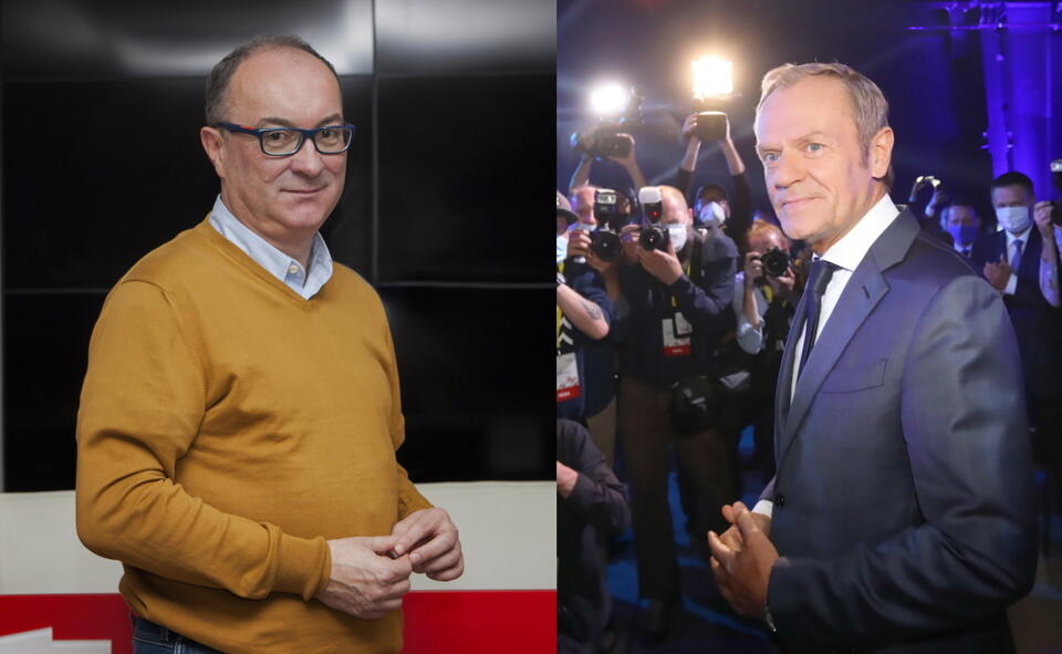 Włodzimierz Czarzasty, Donald Tusk / autor: Fratria/PAP/Wojciech Olkuśnik