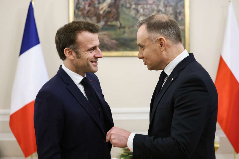 Prezydenci Duda i Macron / autor: PAP/Leszek Szymański