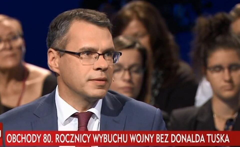 Michał Karnowski w programie Strefa Starcia / autor: TVP Info