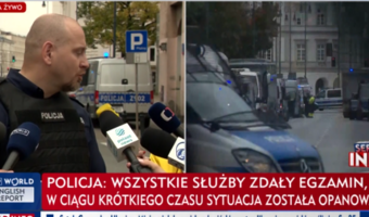 Policja o incydencie w Warszawie: sprawcy grozi surowa kara