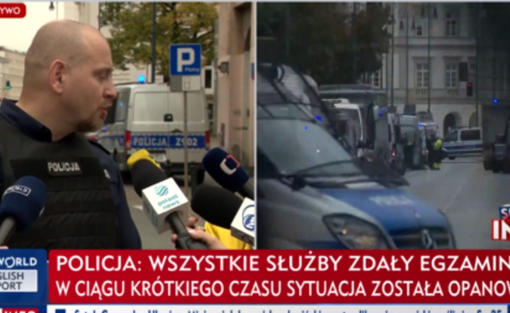 Policja o incydencie w Warszawie: sprawcy grozi surowa kara