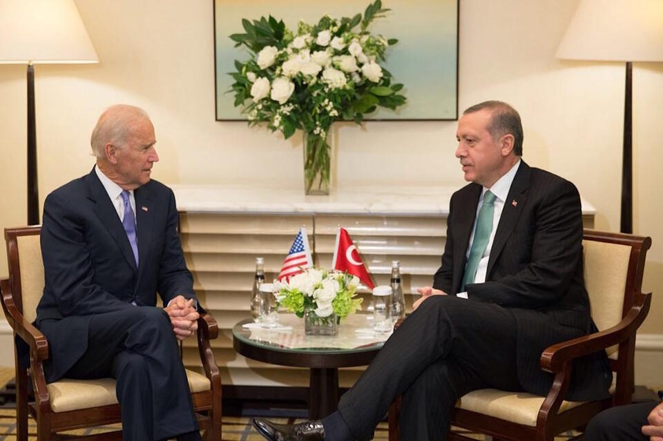 spotkanie Biden-Erdogan, sierpień 2014 r. / autor: Wikimedia Commons-Office of U.S. Vice President/Public domain-Creative Commons CC0 License