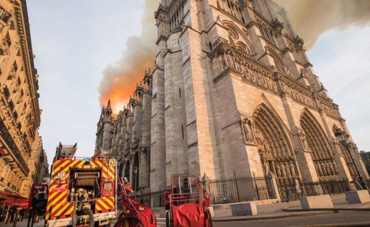 pożar katedry Notre Dame w Paryżu / autor: TVP Info