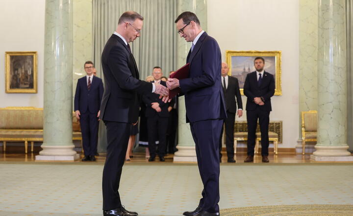 prezydent Andrzej Duda i premier Mateusz Morawiecki / autor: PAP, Leszek Szymański
