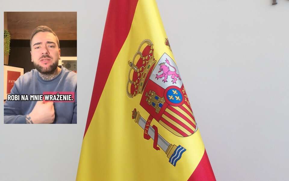Hiszpan od dwóch lat mieszka w Polsce/Zdj. ilustracyjne: flaga Hiszpanii / autor: Fratria/Tik Tok:@fatlab_gdynia