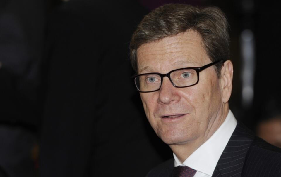 Minister Westerwelle. Fot. PAP/EPA