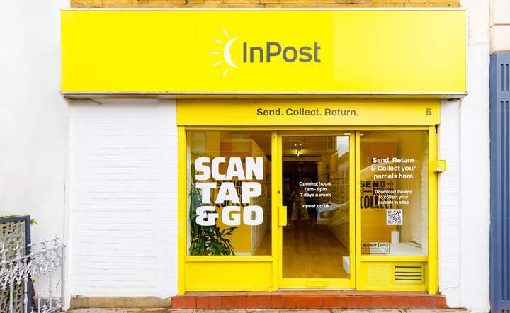 Stacjonarny punkt obsługi klienta InPost w Wielkiej Brytanii / autor: materiały prasowe InPost