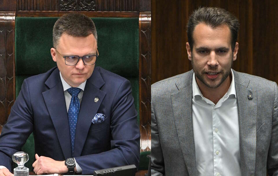 Szymon Hołownia, Jan Kanthak / autor: PAP/Marcin Obara/PAP/Marcin Obara