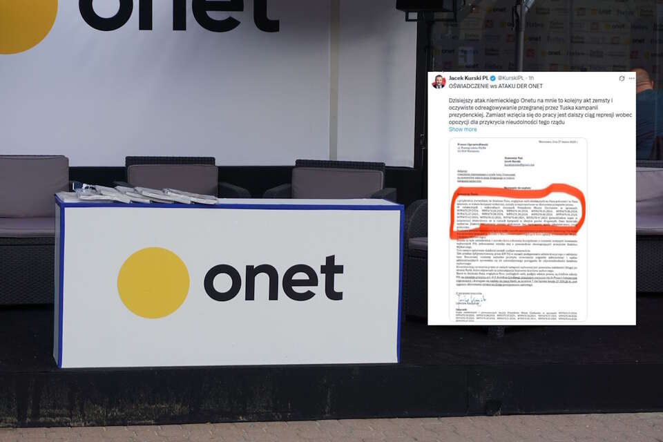Kurski vs. Onet / autor: Fratria/Jacek Kurski PL-X, screen