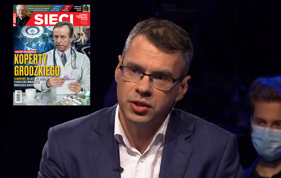Michał Karnowski w programie Strefa Starcia na antenie TVP Info / autor: TVP Info