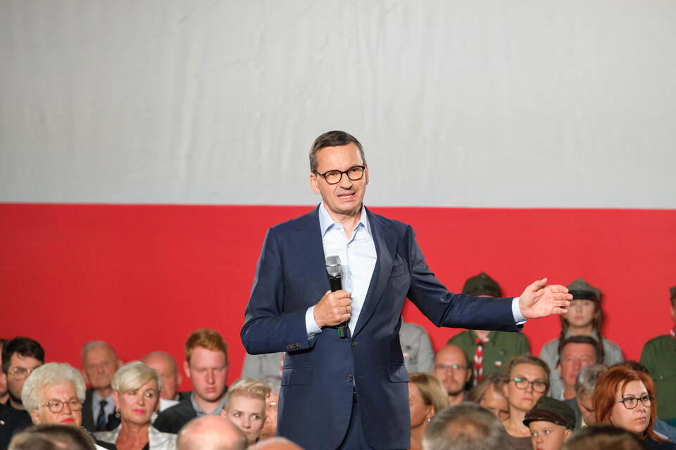 Premier Morawiecki w Brańsku / autor: PAP/Mateusz Marek