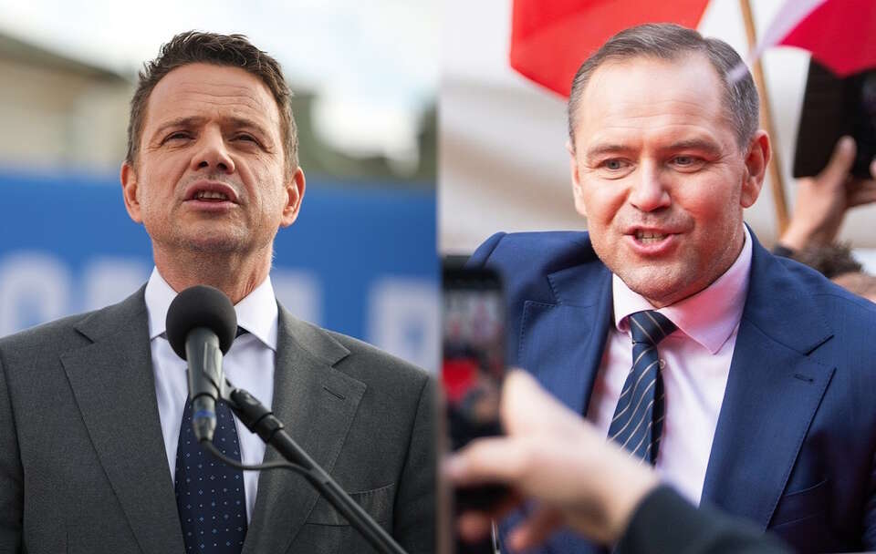 Rafał Trzaskowski i Karol Nawrocki / autor: PAP/Łukasz Gągulski, PAP/Krzysztof Ćwik