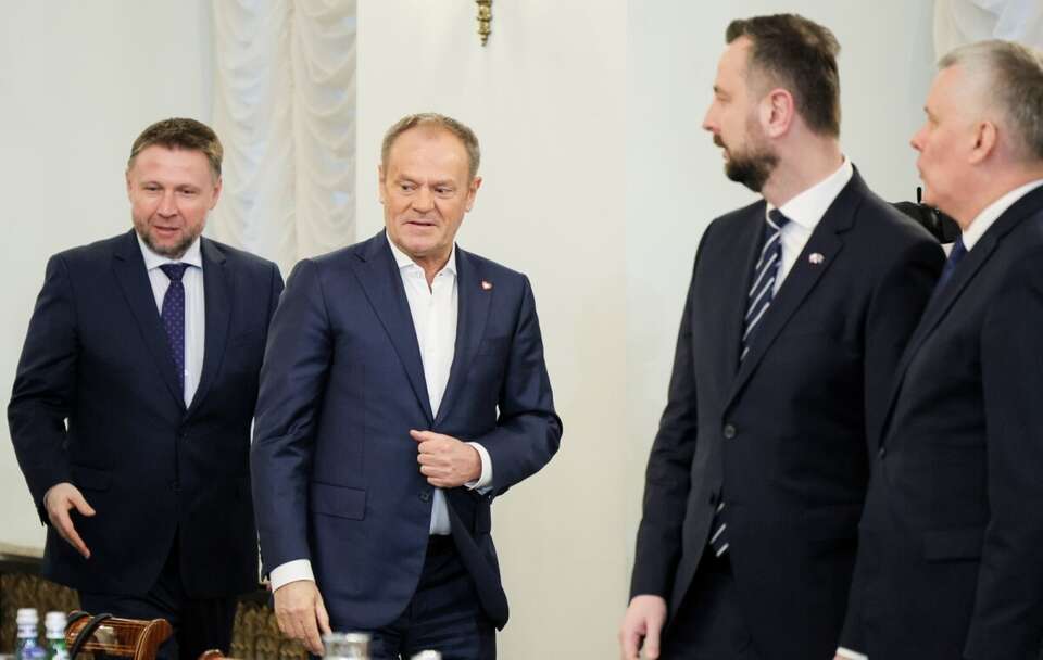minister Marcin Kierwiński, premier Donald Tusk / autor: PAP