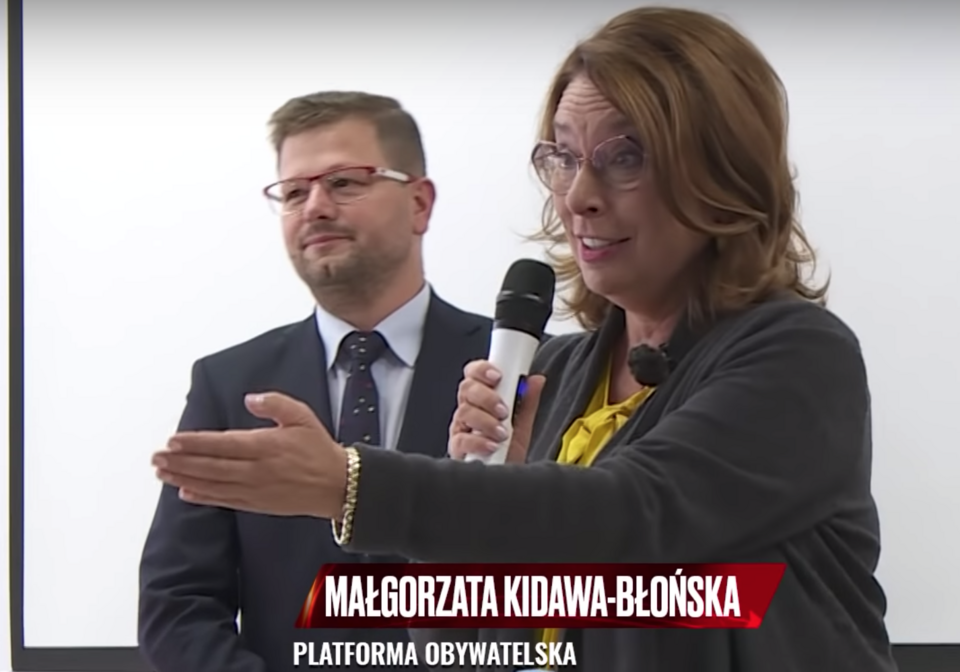 Kidawa-Błońska rozdająca czujniki w Radomiu / autor: tel. wPolsce.pl