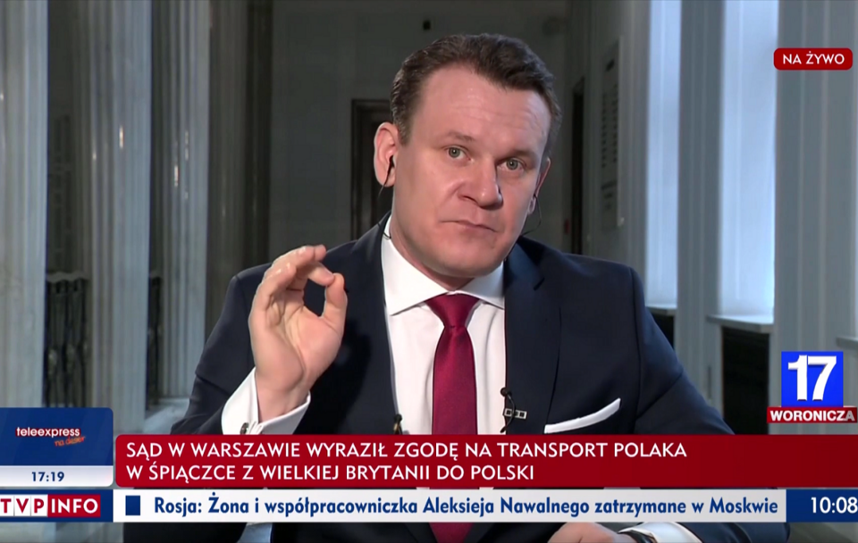 Dominik Tarczyński / autor: screen/TVP Info