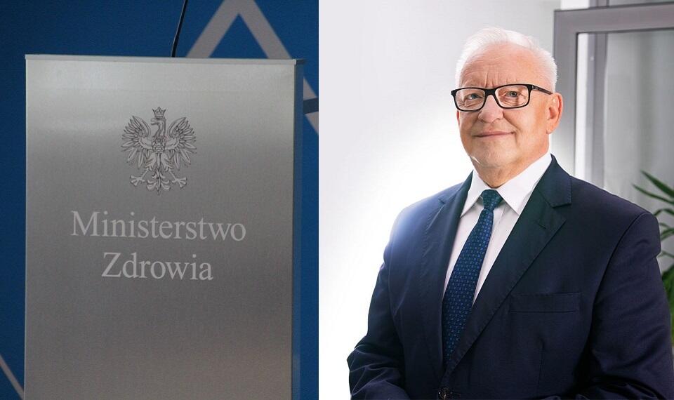Logo Ministerstwa Zdrowia (zdjęcie ilustracyjne); poseł PiS Bolesław Piecha / autor: Fratria; Facebook/Bolesław Piecha