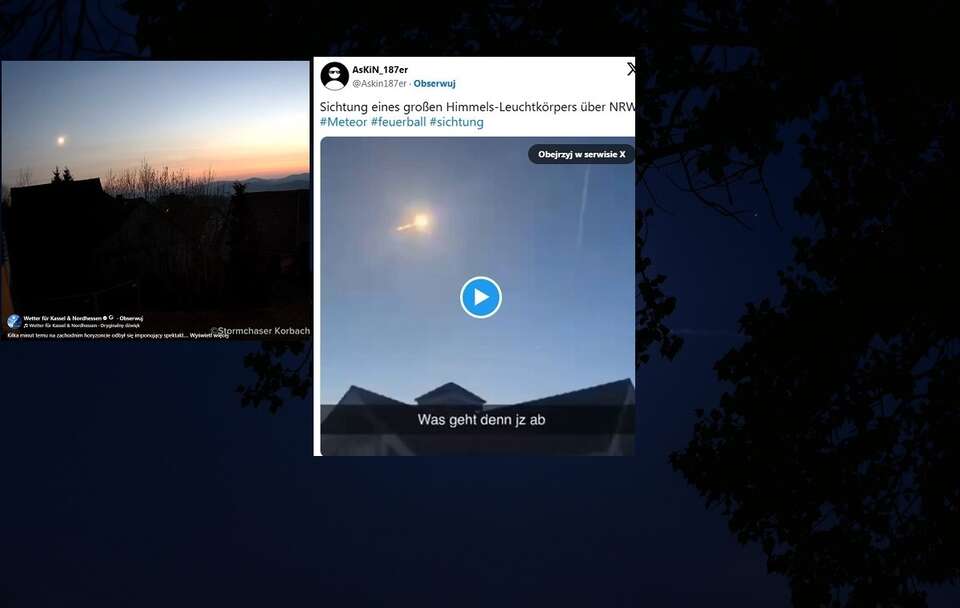 Meteoryt nad Niemcami! Fragment uderzył w dom