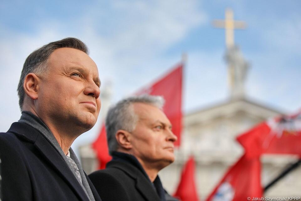 Prezydent RP Andrzej Duda i prezydent Litwy Gitnasa Nauseda (zdjęcie ilustracyjne) / autor: Jakub Szymczuk/KPRP