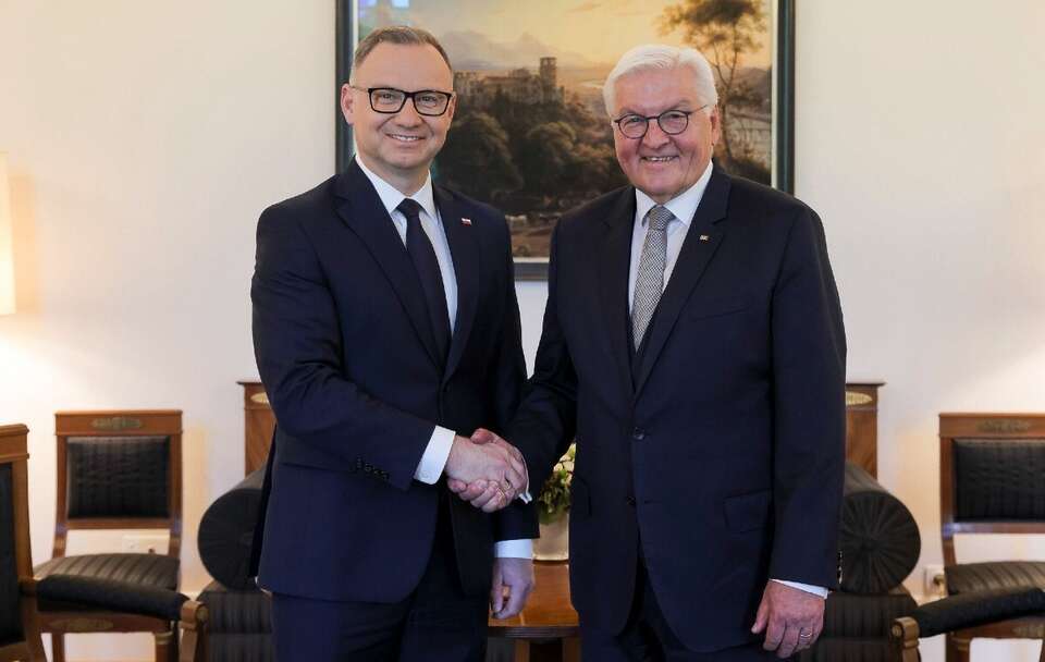 Andrzej Duda i Frank-Walter Steinmeier / autor: Marek Borawski/KPRP