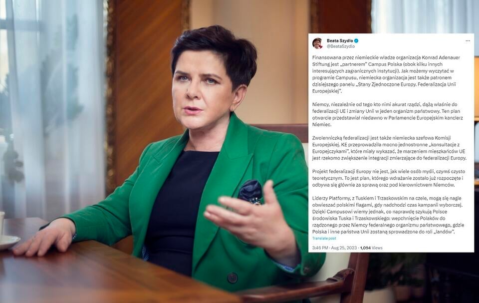 Europoseł Beata Szydło / autor: Fratria