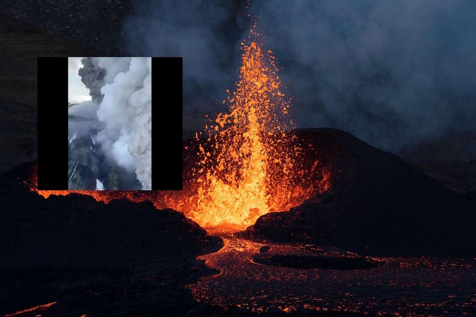 Erupcja wulkanu / autor: pixabay.com/X-Biełsat, screen