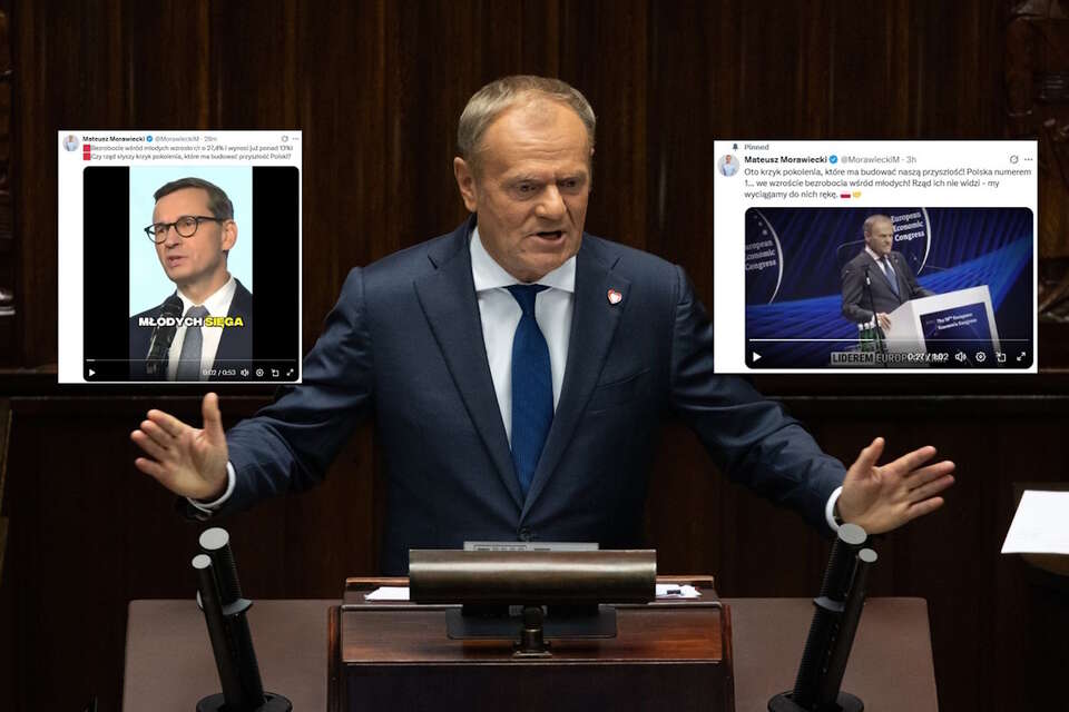 Donald Tusk / autor: Fratria/X-Mateusz Morawiecki, screen