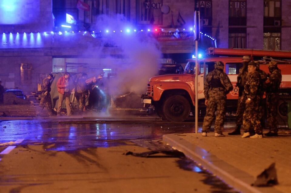 Bomby wybuchają także w Doniecku, fot. PAP/EPA