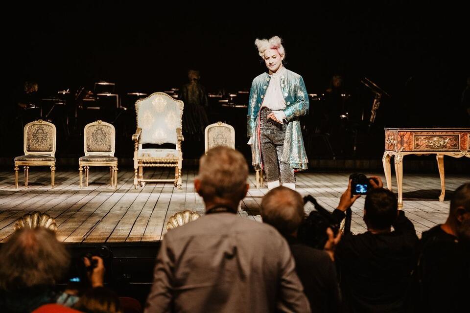 Marcin Hycnar (Mozart) / autor: Teatr Dramatyczny/K. Jóźwiak
