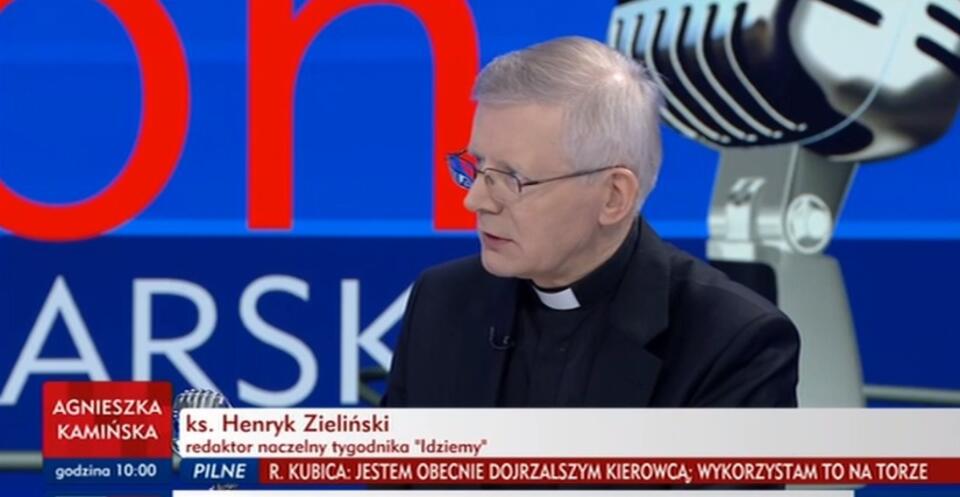 ks. Henryk Zieliński  / autor: screen TVP