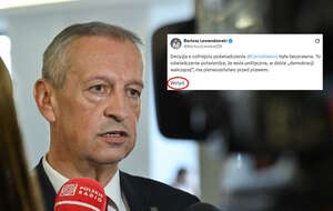 Rzecznik Prasowy Ministra Koordynatora Służb Specjalnych Jacek Dobrzyński brnie w bezprawie. Mimo wyroku NSA dalej twierdzi, że prof. Sławomir Cenckiewicz nie ma dostępu do informacji niejawnych.   / autor: PAP/Piotr Nowak/X