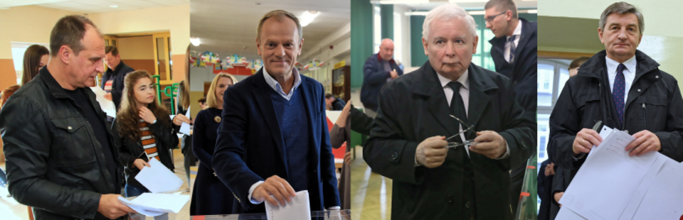 Kukiz, Tusk, Kaczyński, Kuchciński / autor: PAP/Krzysztof Świderski	PAP/Tomasz Gzell, 	PAP/Marcin Gadomski, PAP/Darek Delmanowicz