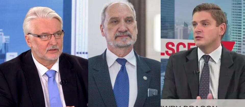 Witold Waszczykowski, Antoni Macierewicz, Bartosz Kownacki / autor: screen fratria/youtube