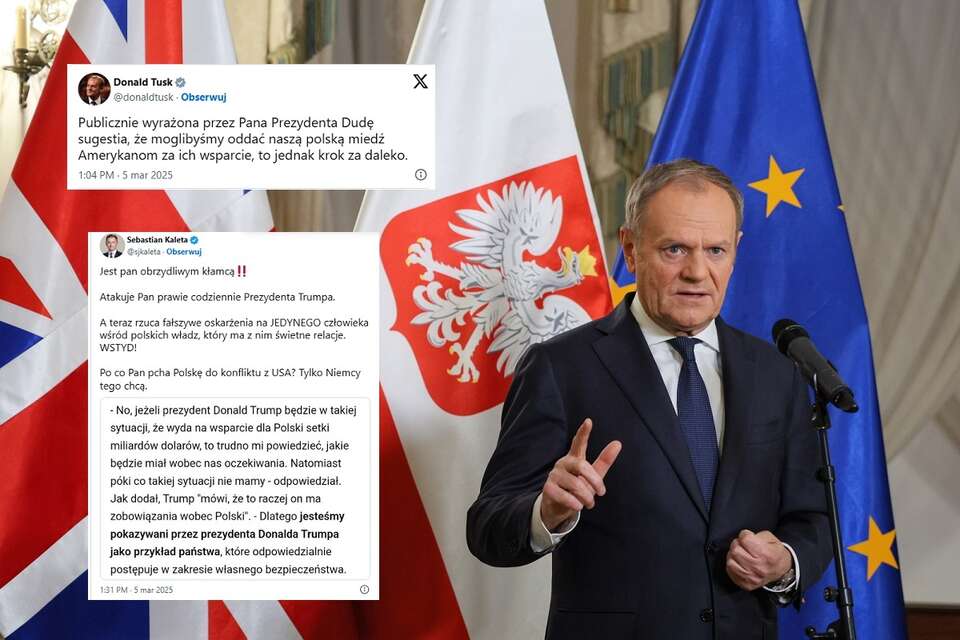 Donald Tusk po szczycie w Londynie / autor: PAP/Paweł Supernak, X